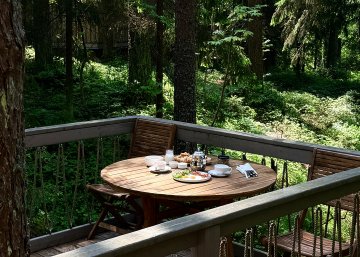 Lodge with extended terrace